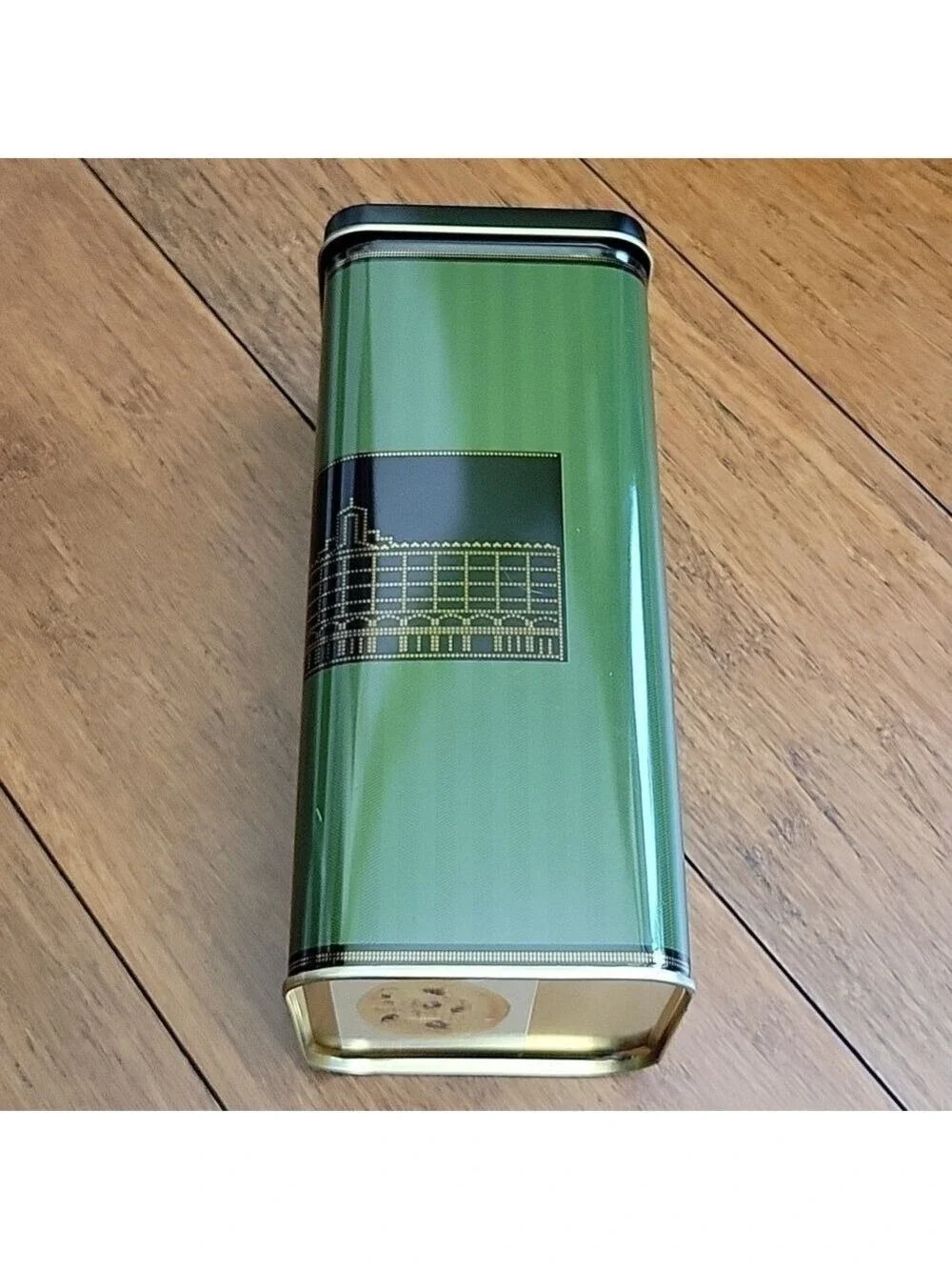 Harrods Knightbridge Butter Sultana Collectible Cookie Tin, Dark Green/Black